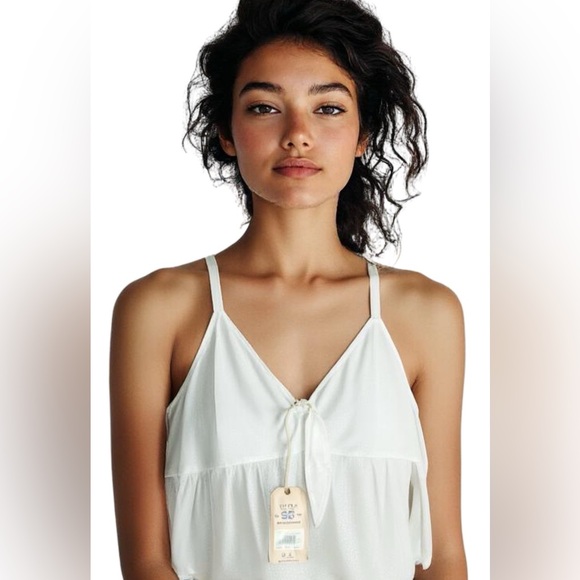 Fat Face TILDA White Viscose CAMI with Bow USA Sz 12  NWT - Picture 1 of 13